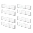 thumbnail image 1 of InterDesign Cajones profundos ajustables de plástico para cocina o tocador, juego de 8 divisores transparentes, 1 of 1