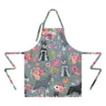 thumbnail image 2 of Schnauzer and Pioneer Flower Apron-Garden Aprons for Women with Pockets-Cotton Linen Waterproof Kitchen Cooking Gardening Aprons Adjustable for Kitchen,Cooking,BBQ and Salon 33x27 Inch, 2 of 7