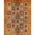 thumbnail image 1 of Ahgly Company Machine Washable Indoor Rectangle Abstract Orange Area Rugs, 7' x 9', 1 of 7