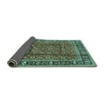 thumbnail image 2 of Ahgly Company Indoor Round Persian Turquoise Blue Traditional Area Rugs, 5' Round, 2 of 4