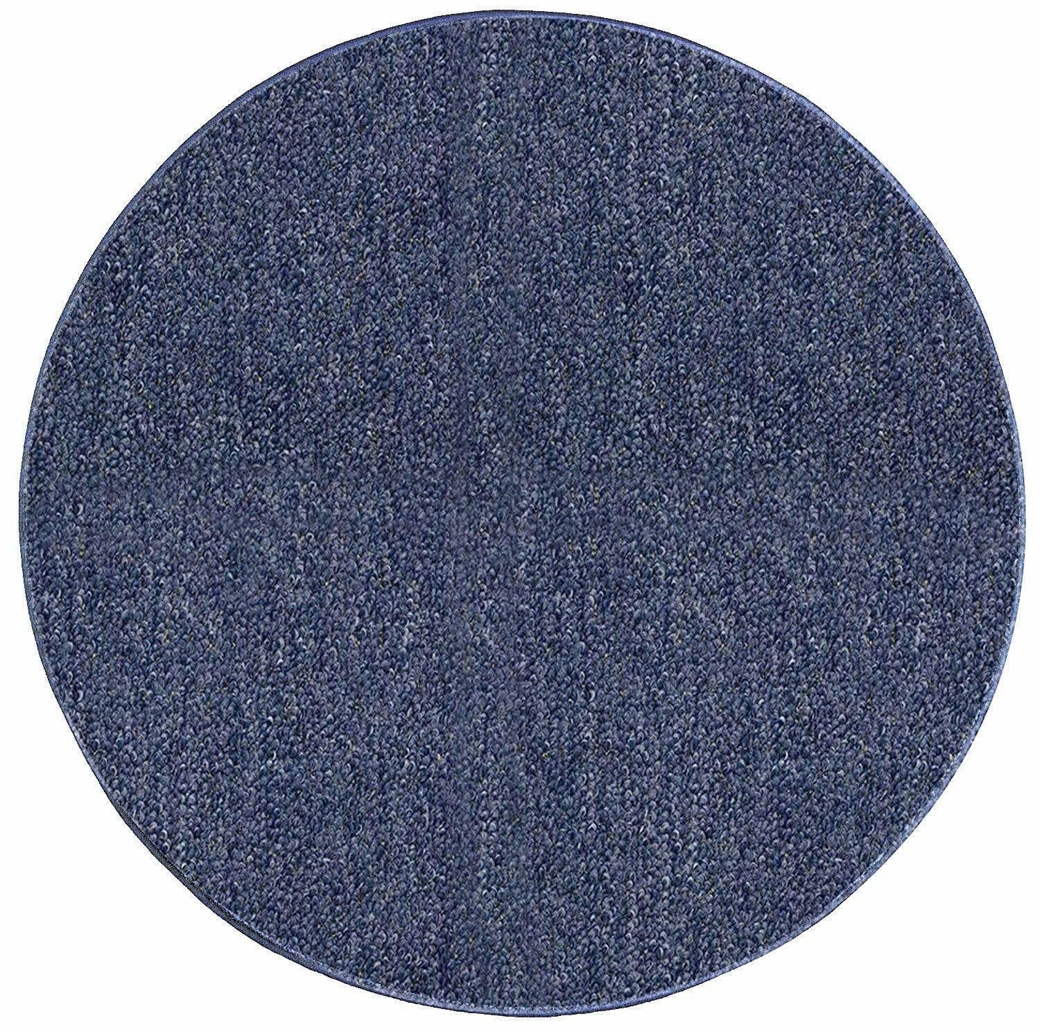 Modern Indoor/Outdoor Commercial Solid Color Rug - Violet, 9' Round