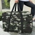 thumbnail image 2 of Qiweii Camouflage Folding Travel Duffel Bag Extra Large Capacity With Strong Handles Zipper Pockets Fashionable Multi-Purpose Tote, 2 of 6