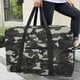 thumbnail image 1 of Bolsa de viaje de camuflaje, bolsa de almacenamiento extragrande, bolsa organizadora plegable con asas resistentes, cremalleras, bolsillo, bolsa de mano multiusos de moda, paquetes de almacenamiento, 1 of 6