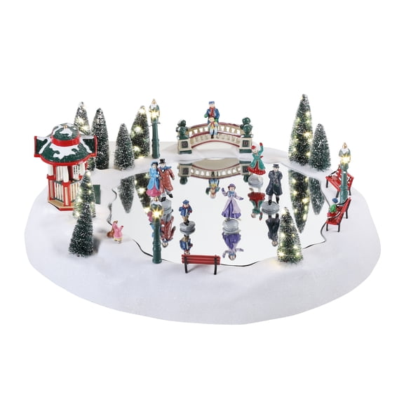 Mr. Christmas Skating Rink, Winter Wonderland Christmas, Multicolor, 1
