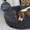 thumbnail image 6 of Sanmadrola Dog Bed for Small Dogs, 20inch Calming Dogs Bed & Cat Dog, Washable-Round Cozy Soft Pet Bed for Puppy and Kitten, Donut Cuddler Round Dog Bed, Fits up to 15 lbs Pets, Dark Gray, 6 of 11