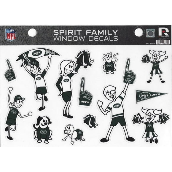 New York Jets Family Spirit Window Decals