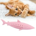 thumbnail image 4 of Silicone Pet Cat Catnip Molar Teeth Cleaning Simulation Fish Shape Training Interactive ToyPink, 4 of 15