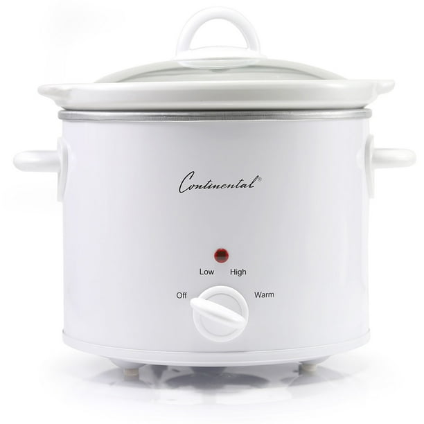 Continental Electric 4Quart Round Slow Cooker