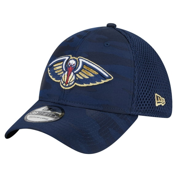 Men's-New Era Navy New Orleans Pelicans Subtle Camo 39THIRTY Flex Hat