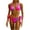 Hot Pink, variant on SDJMa Women String Bathing Suit Two Piece Lace Up Sexy Bikini Split Beach with Chest Pad SwimsuitRed