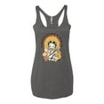 thumbnail image 2 of Wild Bobby Betty Boop Good Vibes Only Betty Boop Tri-Blend Racerback Tank Top, Premium Heather, Medium, 2 of 5