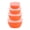 Orange, variant on Plastic Round 4-Piece Food Storage Bowl, Stackable Airtight Food Storage Containers, Bowls With Lids Set, Nested Stackable Design, Multi-Purpose Salad Bowls, Food-Grade Storage Container, Black