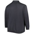 thumbnail image 3 of Men's Colosseum Charcoal Michigan Wolverines Big & Tall Tortugas Logo Quarter-Zip Sweatshirt, 3 of 3