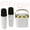 White, variant on Mini Portable Bluetooth Speaker Karaoke Machine for Kids Adults with 2 Wireless Mics for Home Party for Boys Ages 4+ Years