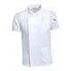 thumbnail image 3 of Chaqueta de chef de manga corta, transpirable, uniforme de cocina para hombre y mujer. Blanco XXL, 3 of 8