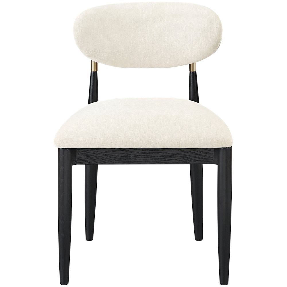 Meridian Furniture Riccio Cream Performance Fabric Dining Side Chair (Set of 2)