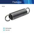 thumbnail image 3 of HUGFEGWE Extended Compressed Spring Wire Diameter 0.10", OD 0.79", Length 3.54" Steel Dual Hook Tension Spring for Production Assembly Furniture Mechanism Maintenance 2.5x20x90mm 1PCS CJB91-24781, 3 of 7