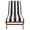 Natural/Black Stripe, variant on Safavieh Newport Wood Outdoor Lounge Chairs, Natural/Black Stripe