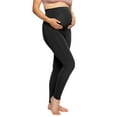 thumbnail image 2 of Felina Velvety Soft Maternity Legging For Women - Yoga Pants For Women, Maternity Clothes (Black, X-Small), 2 of 3
