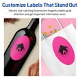 thumbnail image 4 of Avery Printable Oval Labels, Neon Magenta, 4.25" x 2.5", 60ct, 4 of 11
