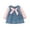 Pink, variant on Diufon Toddler Girls Jeans Dress Infant Baby Long Sleeve Patchwork Bow Knot Princess Dress Casual Party Dresses