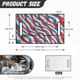 thumbnail image 7 of Whosucclay Breathable Golf Cart Seat Cushions for Camping Winter, 4 Front Pockets Non-slip Golf Cart Seat Cover, American Star Stripe Pattern, 7 of 7