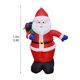 thumbnail image 2 of Caja de regalo de Papá Noel inflable con luces navideñas de color blanco cálido brillante para uso en interiores y exteriores en el patio o en las fiestas, 2 of 10