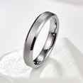 thumbnail image 3 of 4mm Tungsten Carbide Wedding Band Rings Sandblasted Finish for Unisex Comfort Fit Size 5 to 12, 3 of 5