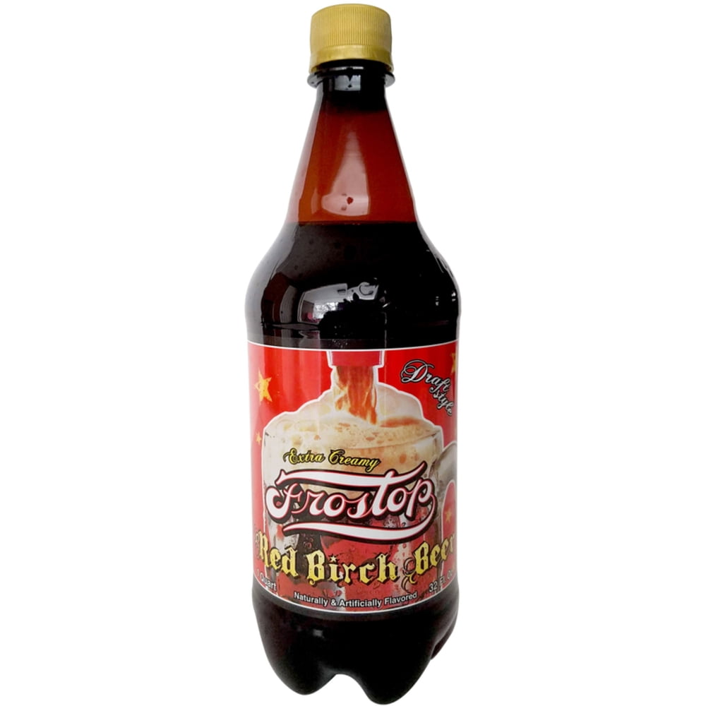 Frostop 813387 Red Birch Soda, 32 oz. - Quantity 15