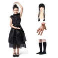 thumbnail image 1 of Vestido de actuación de la familia Adams, vestido con velo, miércoles, vestido de velo negro de Adams, Adams cosl, 1 of 6