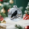 thumbnail image 3 of Taicans Snow Globe Christmas Ornament - 3.5" Shatterproof Glass Dome with Realistic Eagle & Snowy Scene,Holiday Gift for Home/office Decor,Xmas Tree Party Decoration,Bird-Themed Collector's Item‌, 3 of 5