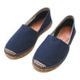 thumbnail image 5 of Barceloneta Canvas Espadrille Flats - Navy Blue / 10, 5 of 5