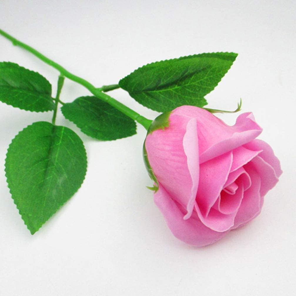 ABPETE 100Pcs Floral Wire Stem Plastic Artificial Floral Green Stem Wire DIY Craft Bouquet Making Floral Arrangement Tools