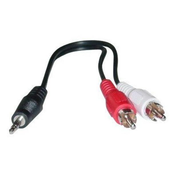 Cable Wholesale 30S101160 3.5 mm Stereo to Dual RCA Audio Adapter
