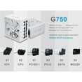 thumbnail image 7 of SAMA G750W ATX 3.1 Power Supply, 750W, Cybenetics Gold Standards, PCIe 5.1 Ready, Full Modular, Japanese Capacitors, FDB Fan, White Version, 7 of 7