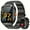 Golden Double Strap, variant on Men's Smart Watch with 5.3, 2.01” HD Display (Compatible with /), Dual Straps, Call/SMS Alerts, Music Control & App, USB- Smartwatch - Ideal for Gym,, Driving - Perfect Tech Gift
