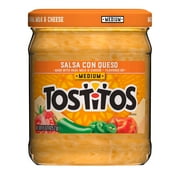 Tostitos Salsa, Medium Salsa Con Queso, 15 oz Jar