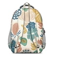thumbnail image 3 of Boho Bohemia Flower Backpack for School,Cute School Bag,Schoolbag with Adjustable Shoulder Straps & Padded Back,16.9 Inch, 3 of 5