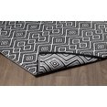 thumbnail image 3 of Erbanica 5' x 8' Indoor Outdoor Black White Mirage Reversible Plastic Rug, 3 of 5