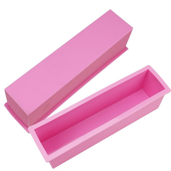 Flexible Rectangular Soap Loaf Silicone Mold DIY Tool for Soap Cake Making Supplies (, Small Size)