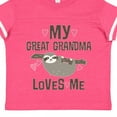 thumbnail image 4 of Inktastic My Great Grandma Loves Me Girls Toddler T-Shirt, 4 of 5