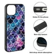 thumbnail image 2 of FINCIBO Soft Rubber Protector Cover Case for Apple iPhone 13 6.1" 2021 (NOT FIT Apple iPhone 13 mini 5.4" 2021/iPhone 13 Pro 6.1" 2021/iPhone 13 Pro Max 6.7" 2021), Mosaic Mermaid Scale, 2 of 5