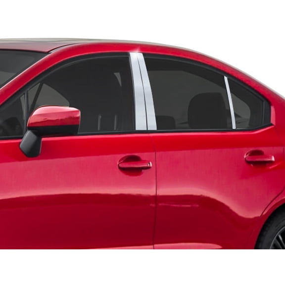 Stainless Steel Pillar Trim 6Pc Fits 2015-2020` Subaru WRX PP15411 QAA