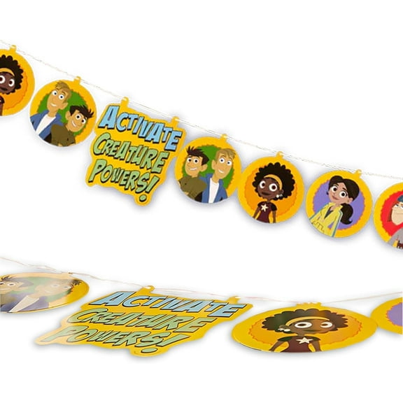 Wild Kratts Party Banner 5-Foot Birthday Decoration Cartoon Adventure for Kids