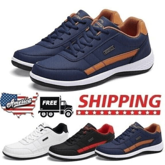 Men's Athletic Shoes Outdoor Fashion Running Casual Walking Tennis Gym Sneakers Breathable Non-Slip Lightweight