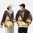 thumbnail image 4 of Fotbe Golden Sky Bald Eagle Chaqueta con Protección Solar UPF 50+ para Hombre y Mujer, Camisa con Capucha y Bolsillos-X-Large, 4 of 7