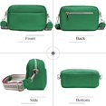 thumbnail image 2 of Women's Small Genuine Leather Green Crossbody Bag, 2 of 4