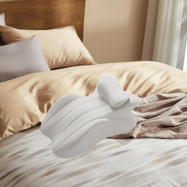 Almohada Para Rodillas, Almohada Para Piernas, Cojín De Apoyo Para Piernas Para Viajes, Oficina, Lectura, Gris Claro