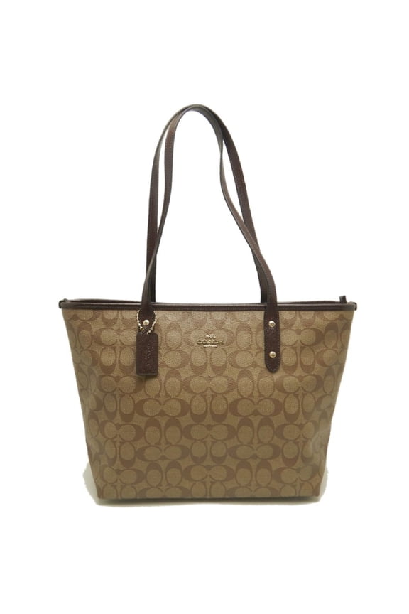 Pre-Owned COACH Signature F31974 Tote Bag, Beige, Outlet, Women's, Item No. 253994