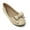 Beige, variant on Victoria K Women's Faux Leather Roll Bow Ballerina Flats